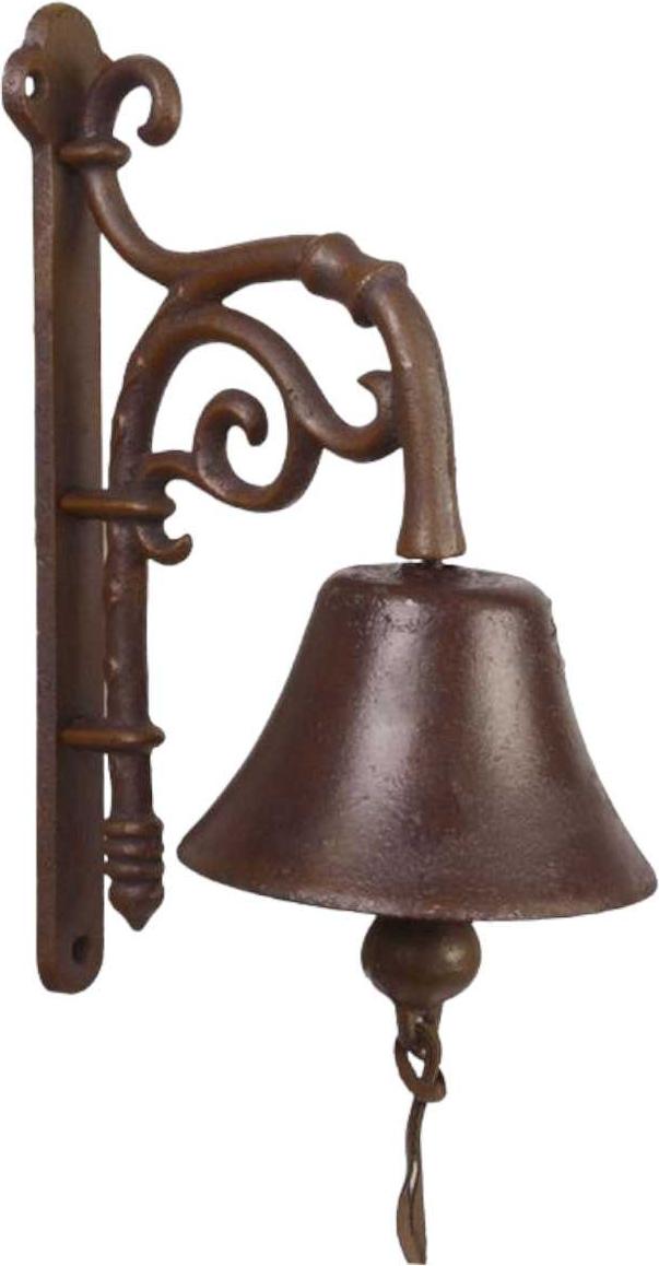vianmo Wandglocke Türglocke Türklopfer Figürchen Gusseisen Zierglocken Zierrosette LA-45806