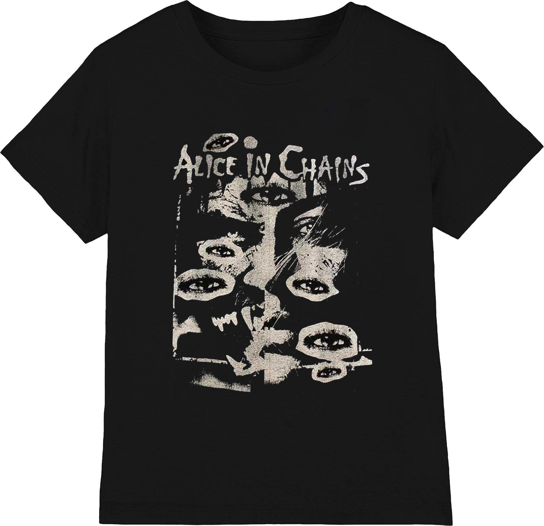 Alice IN Chains Unisex T-Shirt - Luna Albero - Cotone Nera