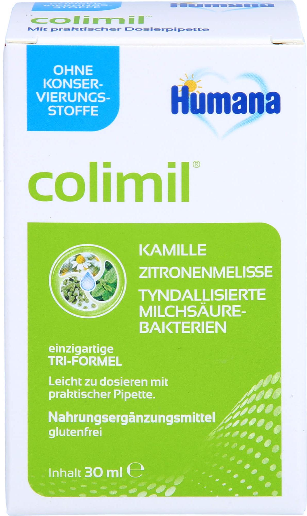 Humana Colimil Lösung mit Kamille, Zitronenmelisse und Milchsäurebakterien, 30 ml Lösung 16914050