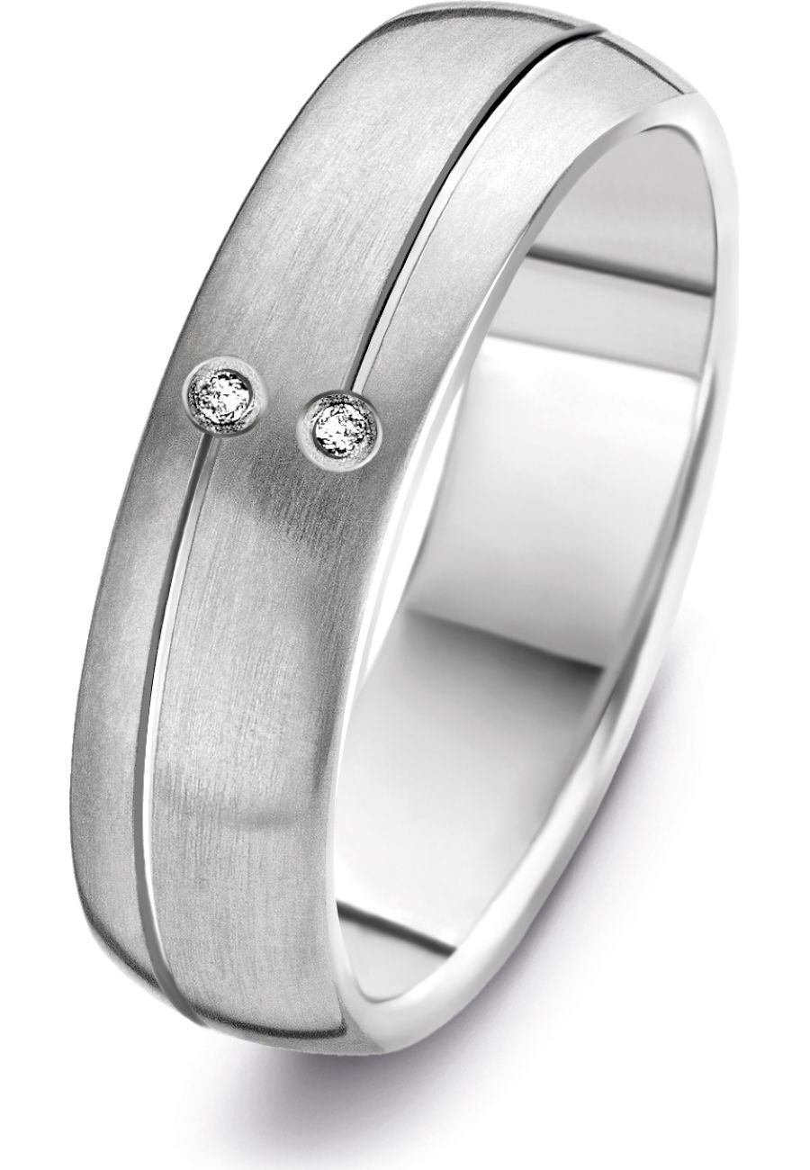 Danish Design - Ring - Damen - IJ142R1D-54 - Apterp - Titanium - Diamanten - 54