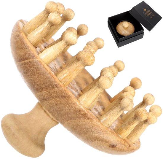 OEM Handgefertigtes Kopfmassager - Naturmaterial - Kopfmasagegerät - Kopfmasseurbürste - Tiefe Entspannung - Tragbar - Kopfmasseurkam 2026
