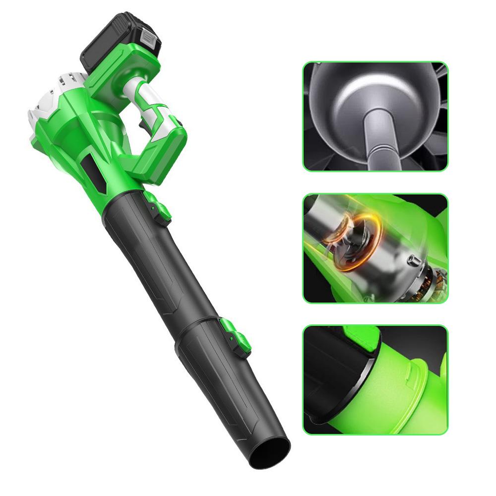 ZREE 2 IN 1 Akku Laubbläser 21V Gebläse Bläser Mit 2 Akkus und Ladegerät bis zu 420 CFM und 150 MPH BE1460