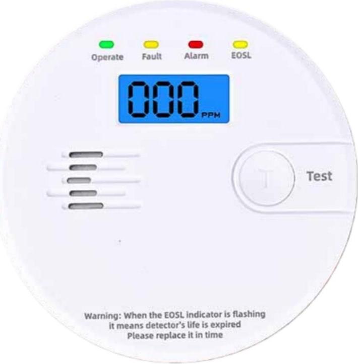 INF Kohlenmonoxidmelder für Zuhause – Sprach- & Lichtalarm, 360° Erkennung 408174