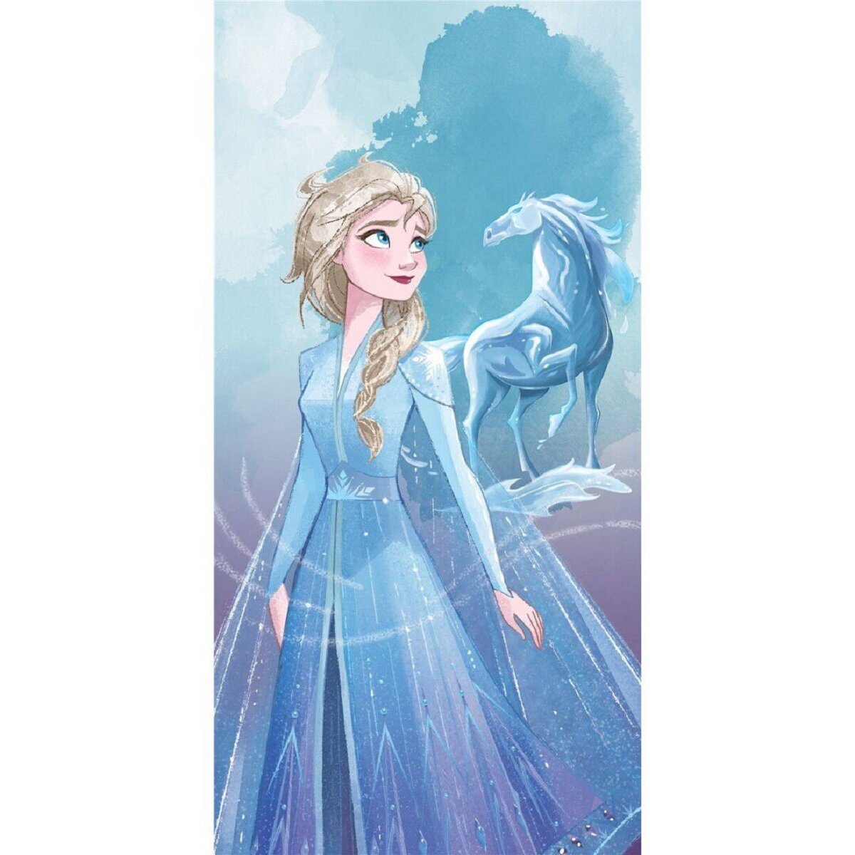 Asciugamano A Poncho Ufficiale Disney Frozen, Asciugamano Con Cappuccio Per Bambini, Poncho Per Bambini, Asciugamano Con Cappuccio Per Bambini, Asciugamano Con Cappuccio Disney Princess Elsa, Poncho - Foto 4