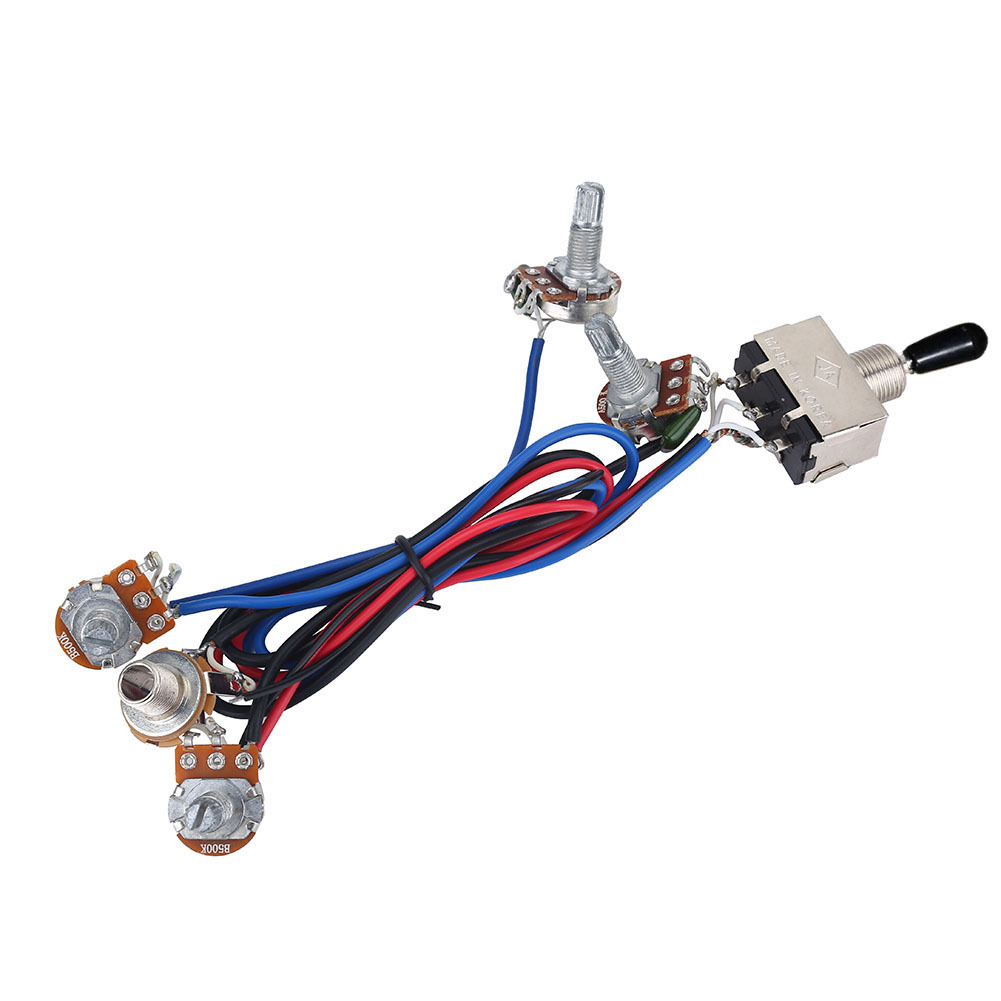 Cocosity Wiring Hareness Gitarre, 3 Way Wiring Harness, 500K Wiring Harness, Bass Wiring Harness, 2V2T Wiring Harness