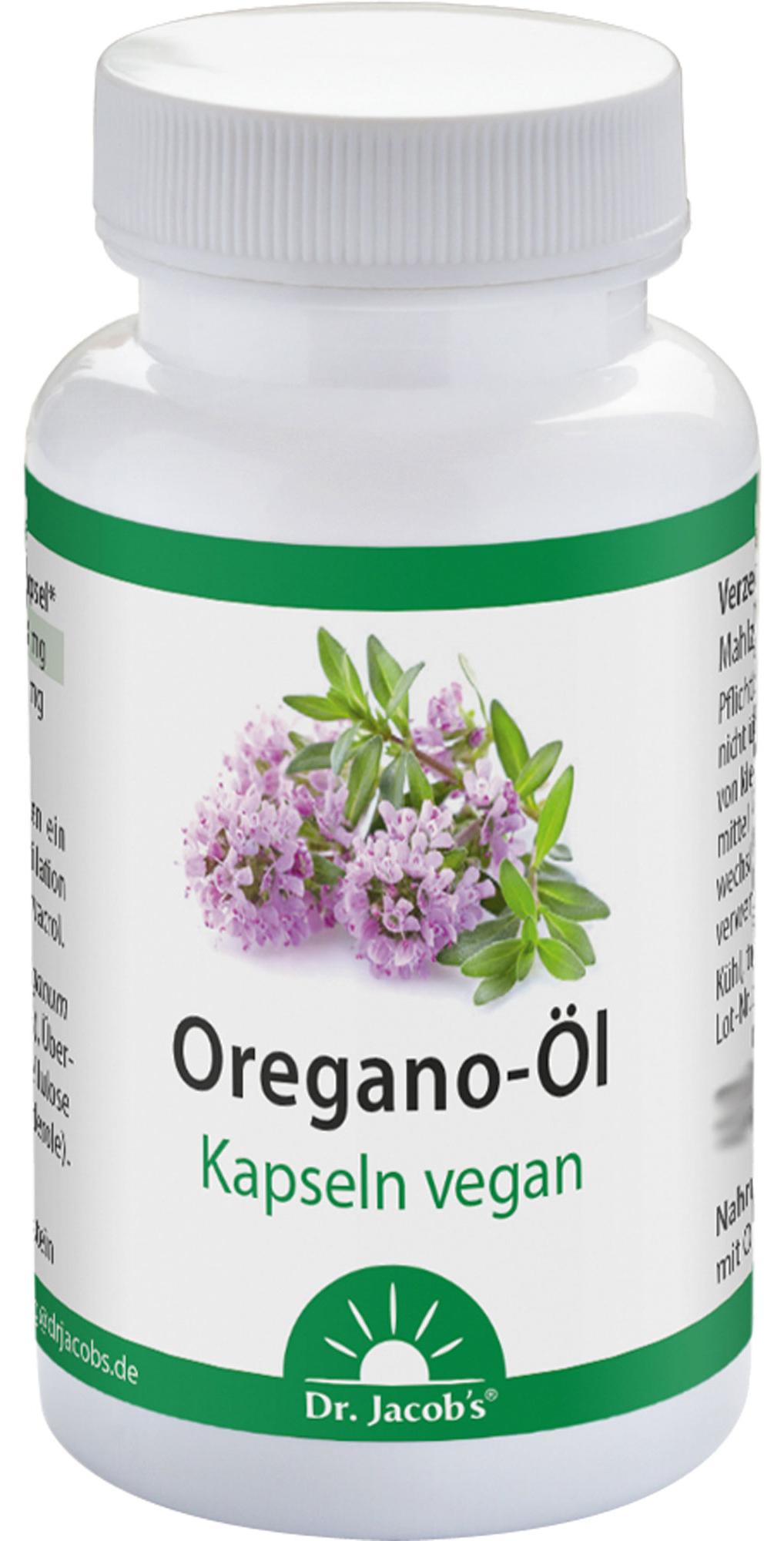 Dr. Jacobs Medical GmbH Dr. Jacob's Oregano-Öl Kapseln vegan, 60 St. Kapseln 18028074