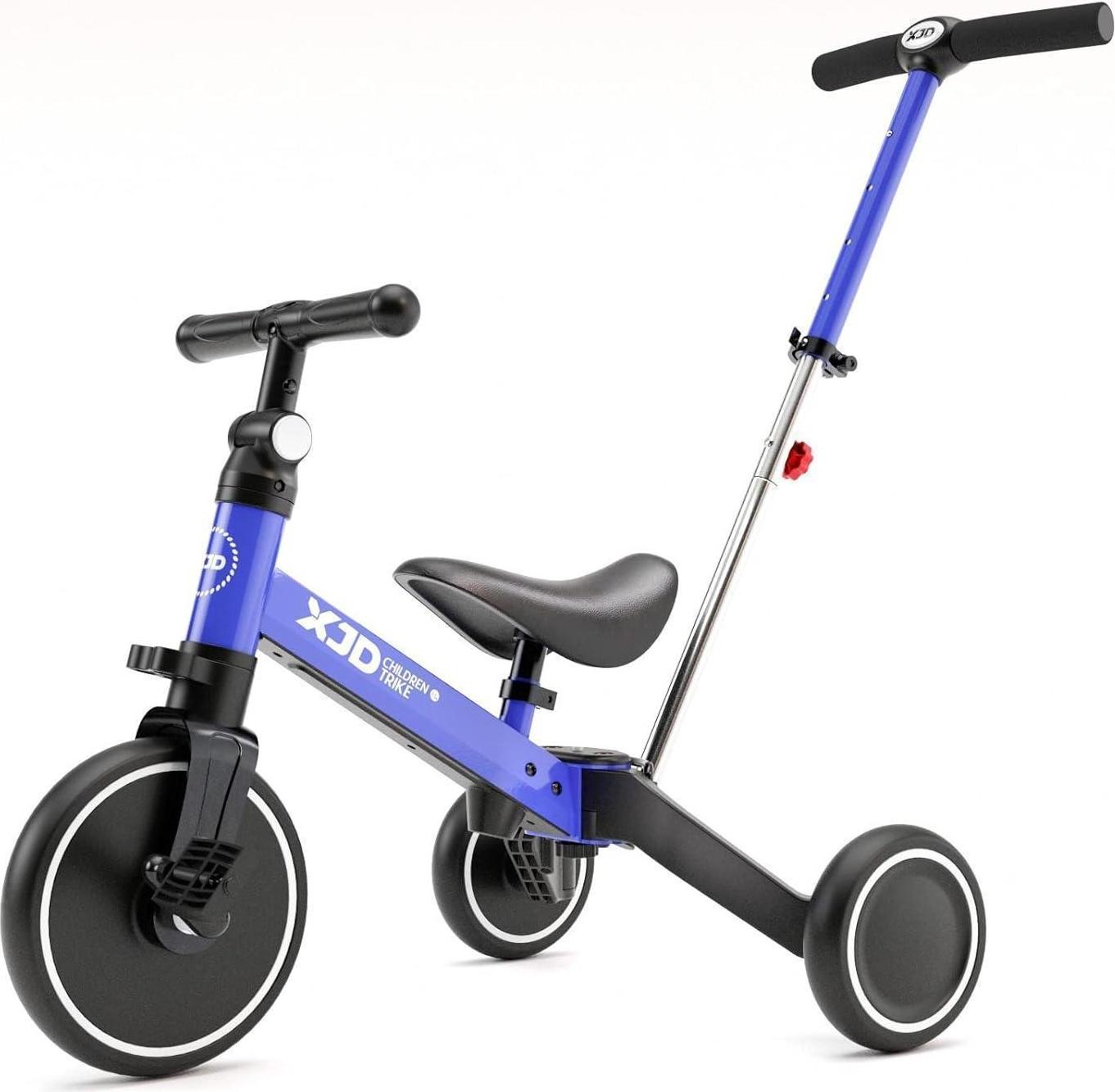 Sonstige XJD Kinder Dreirad Laufrad Verstellbarer Sitz abnehmbares Pedal Blau