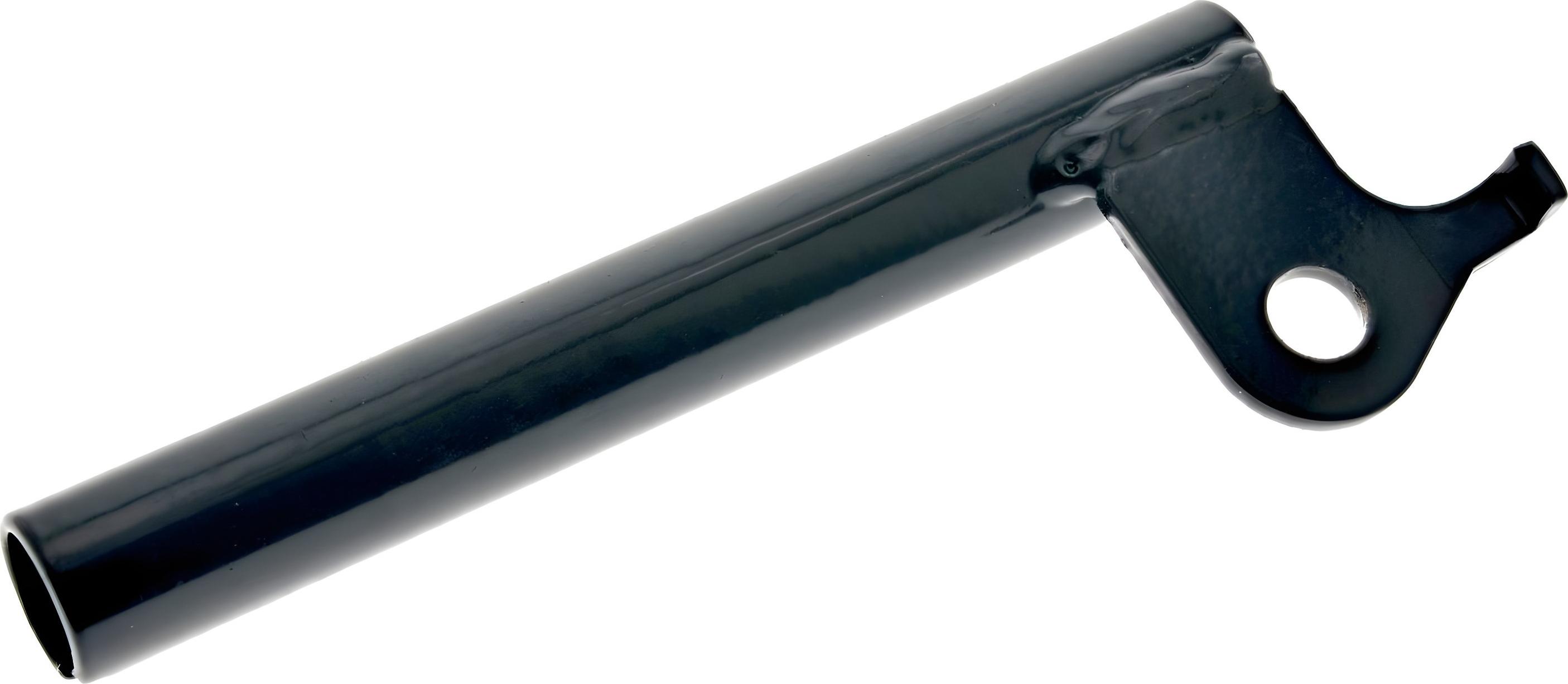 MZA Simson Blinkleuchtenhalter, vorn rechts, lang - schwarz beschichtet - ø 15 mm, L= 105 mm - S53, S83 81504-A-S