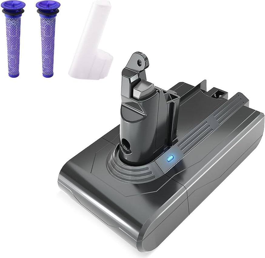 STANEW 21.6 V, 4000 mAh Li-ion Battery Replacement Battery for Dyson V6 Vacuum Cleaner, Replacement Battery for Dyson Battery V6 DC62 DC58 DC59 DC61 ST-V6