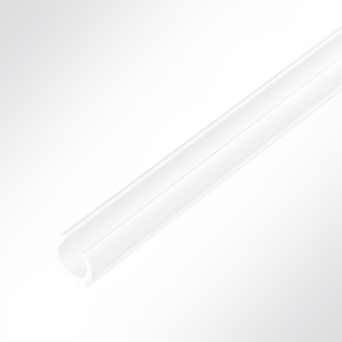 Lysel® Kederschiene Kederleiste weiß 90° Nut 10mm Öffnungsbreite 3,7mm für Keder 5-9mm L: 1m 12296_34783