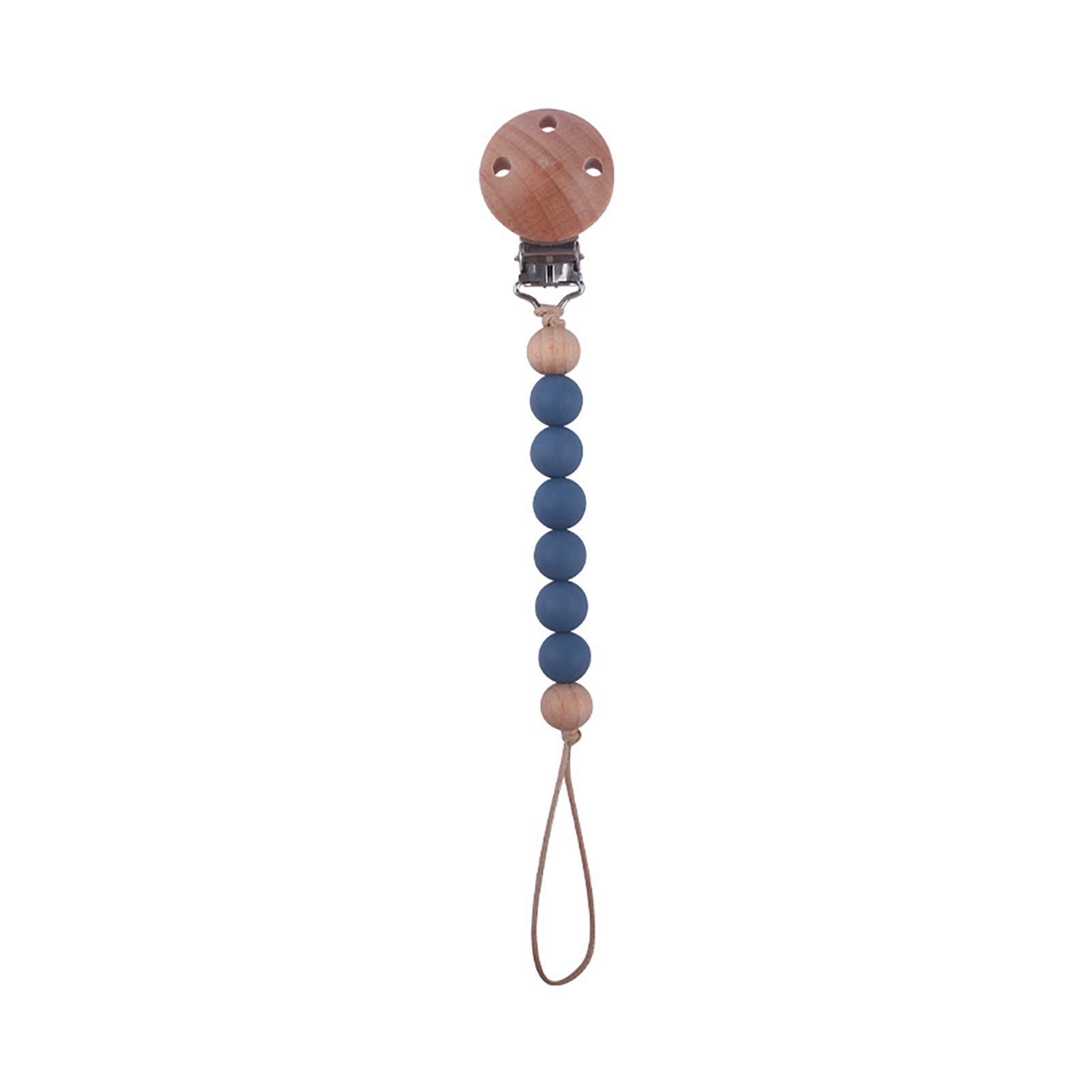 Bremen Baby-Schnullerclip, Silikonperlen, Lebensmittelqualität, BPA-frei, sichere Buche, Anti-Verlust-Beißspielzeug, Säuglings-Schnuller, Schnullerhalterkette, Babybedarf 3611683