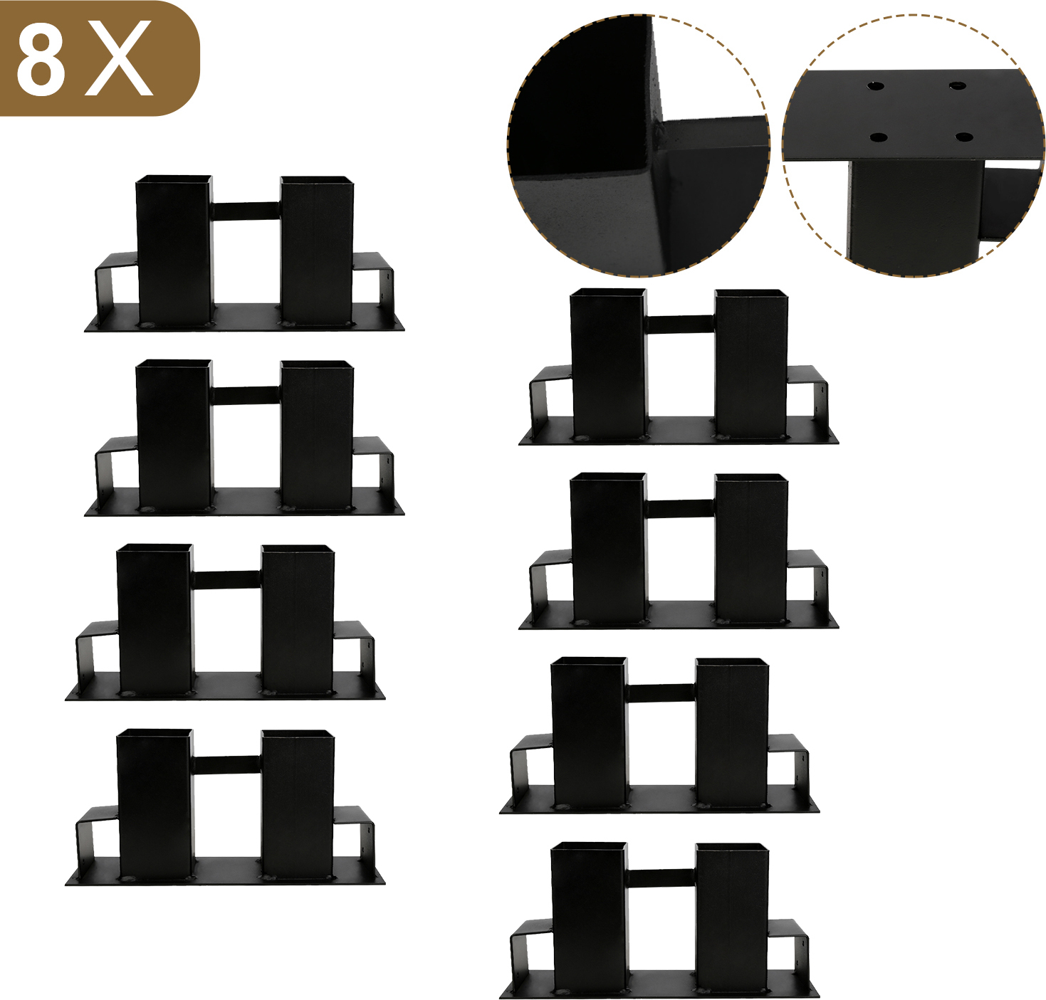 Aopunly Holzstapelhilfe Stabile Brennholz Stapelhilfe Stapelhilfe Kaminholz Holzstapelhalter Holz RL-HG6654-8-JA