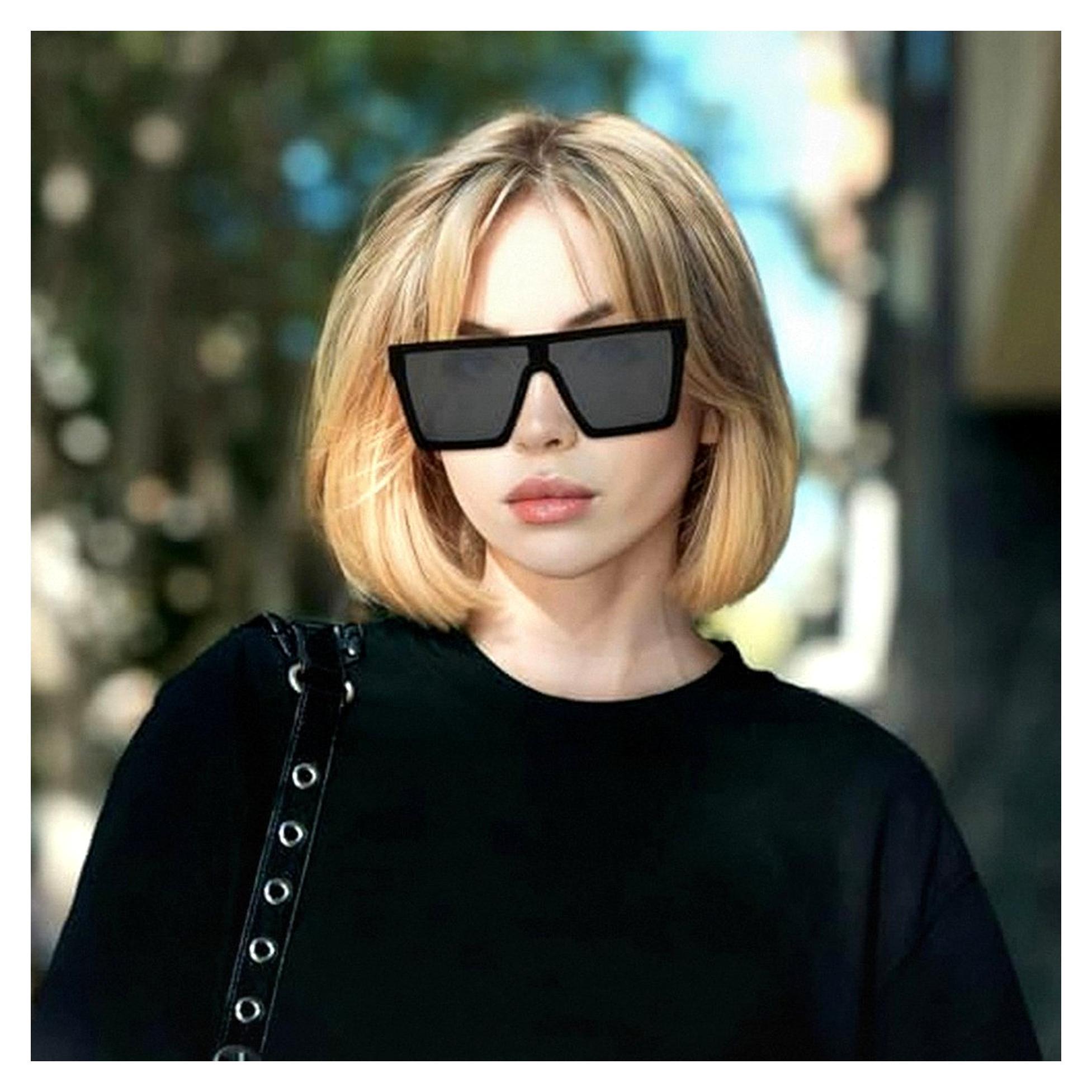 Markenlos 2 Paar Oversized Sonnenbrillen im Vintage-Stil für Damen und Herren