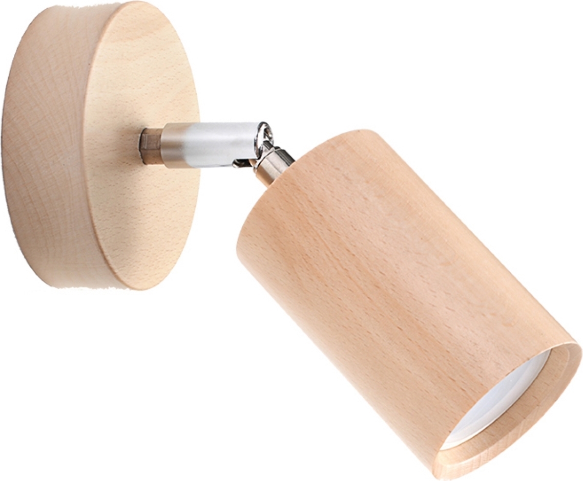 Wandleuchte BERG Naturholz 1xGU10 10W Holz 20x20x10cm Sollux Lighting