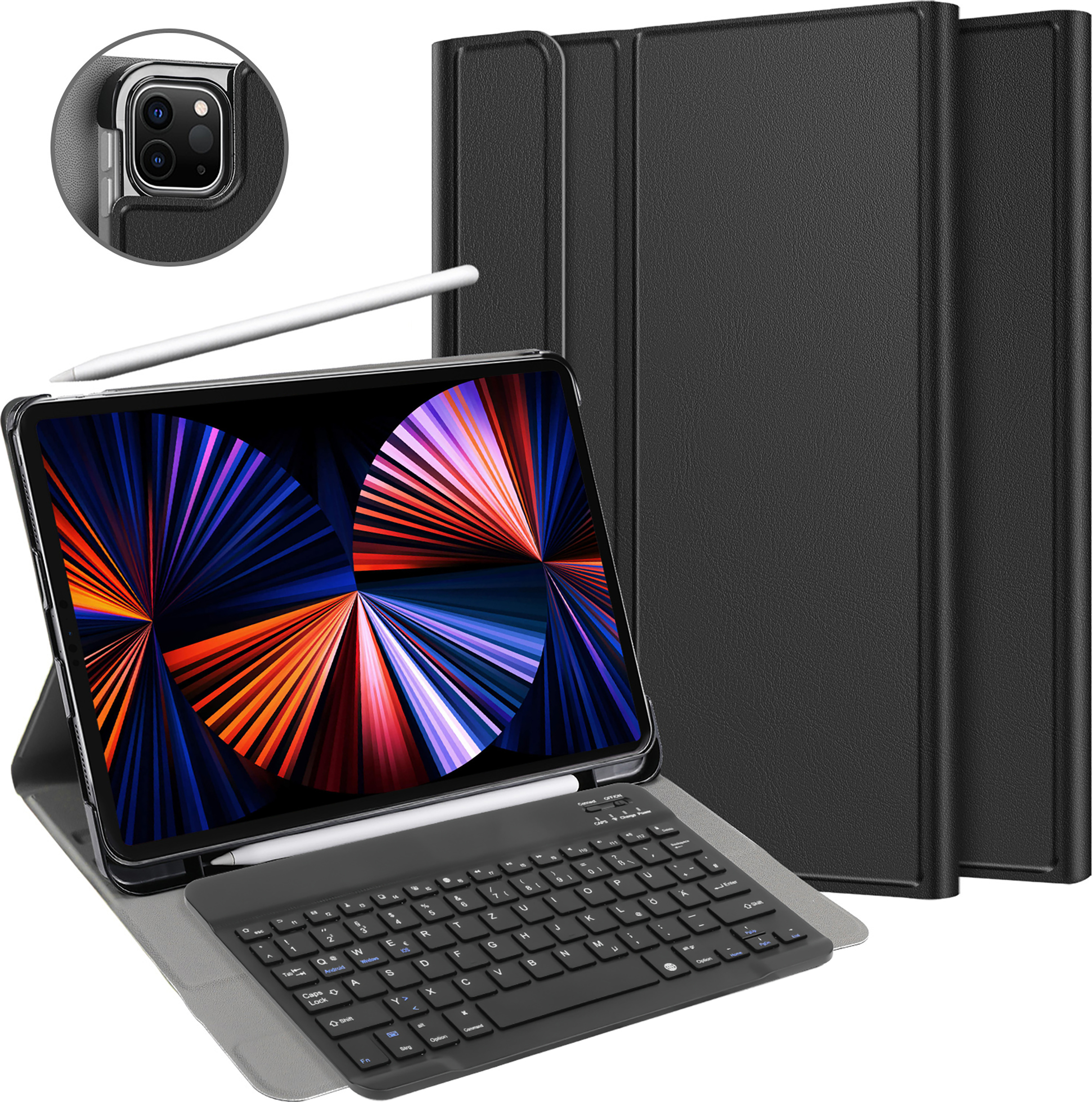 Hülle Apple iPad Pro 12.9 2020 Schutzhülle - Cazy - Schwarz PRE-BKCRTZ-APP-IPRO1220-BLCK