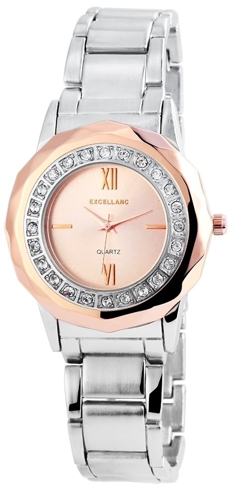 Excellanc Damenuhr mit Metallarmband 152825500024