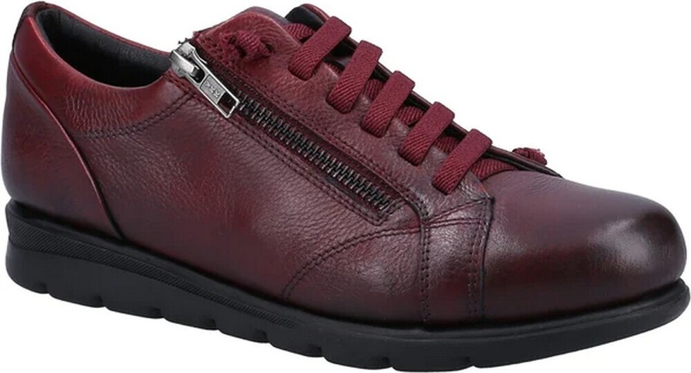 Fleet & Foster - Dámske tenisky "Polperro", kožené FS9661 (37 EU) (Bordeaux)