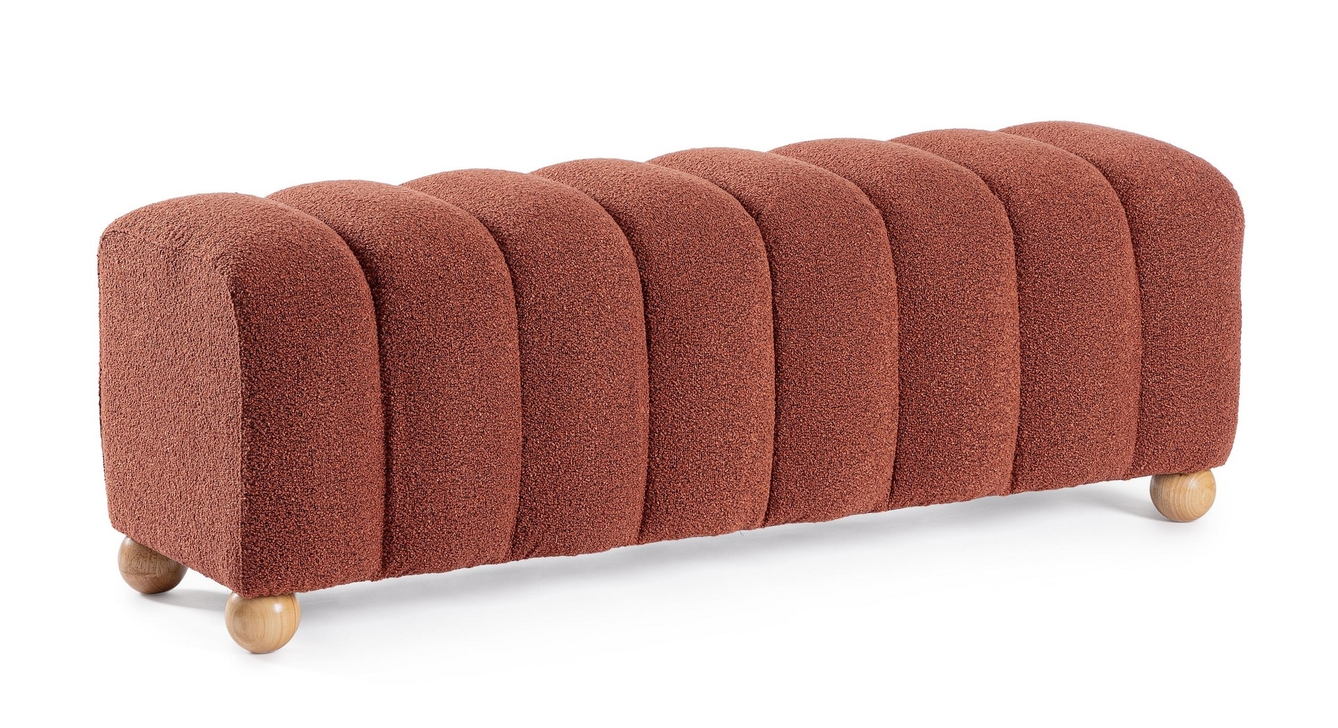 Bank Zora 120 x 43 x 43 cm MDF Polyester Orange