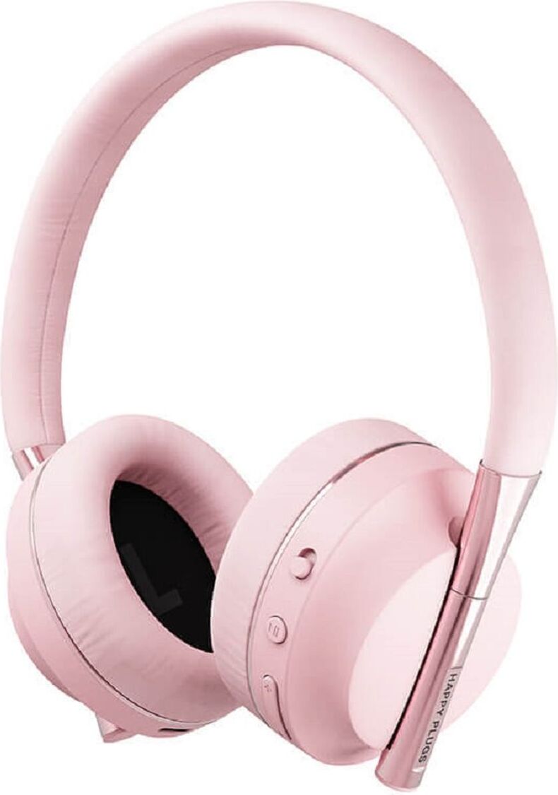 Happy Plugs - Bezdrôtové slúchadlá cez uši 85dB Bezdrôtové Bluetooth slúchadlá Rose Gold