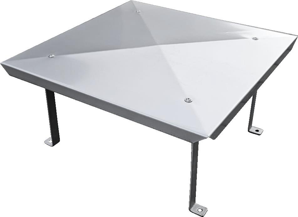 MAT CHYRA Edelstahl-Umschlagkaminhaube 20 x 20 cm Kaminhaube