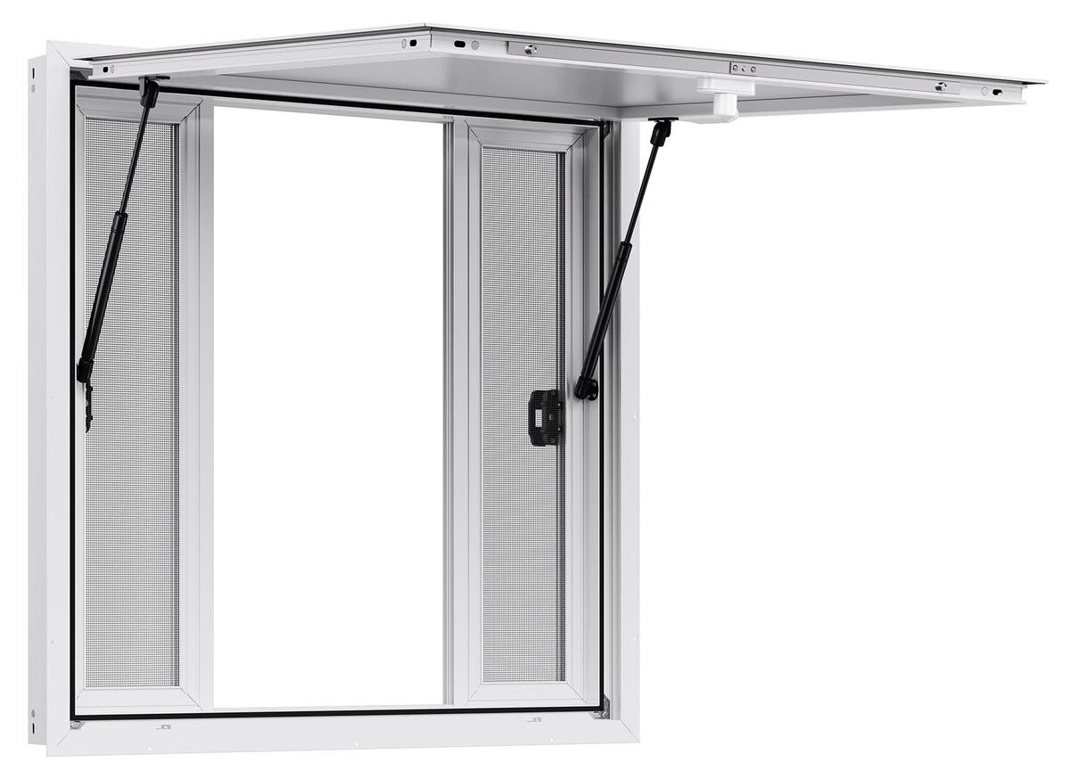 VEVOR 92 x 92 cm Markise für Imbisswagen mit Ausgabeschalter