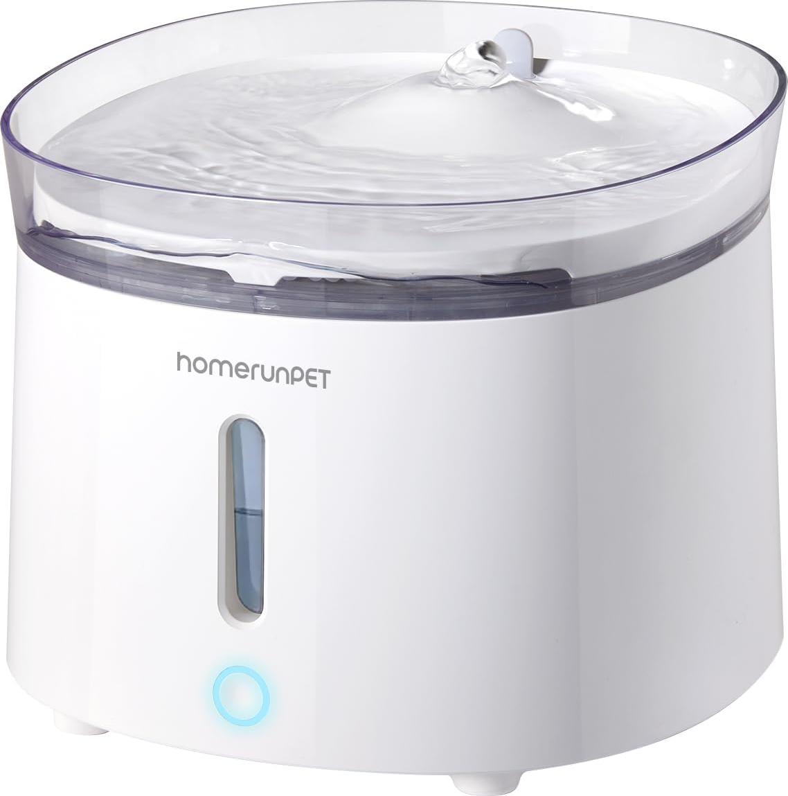 Einemgeld Katzenbrunnen mit Super leiser Kabelloser Pumpe, BPA-freier Trinkbrunnen für Katze, Leicht zu Reinigender Wasserbrunnen mit Smart LED und Aktivkohlefilter, Leicht Nachzufüllen, 2L K-PCKF-20260116-177