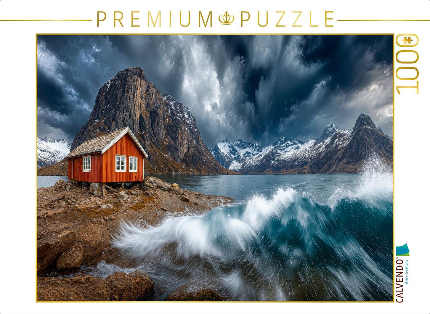 CALVENDO Puzzle Ein `Fisherman´s cabin`. der Ruheort für die Fischer zwischen den Fangfahrten | 1000 Teile Lege-Größe 64x48cm Foto-Puzzle für glückliche Stunden