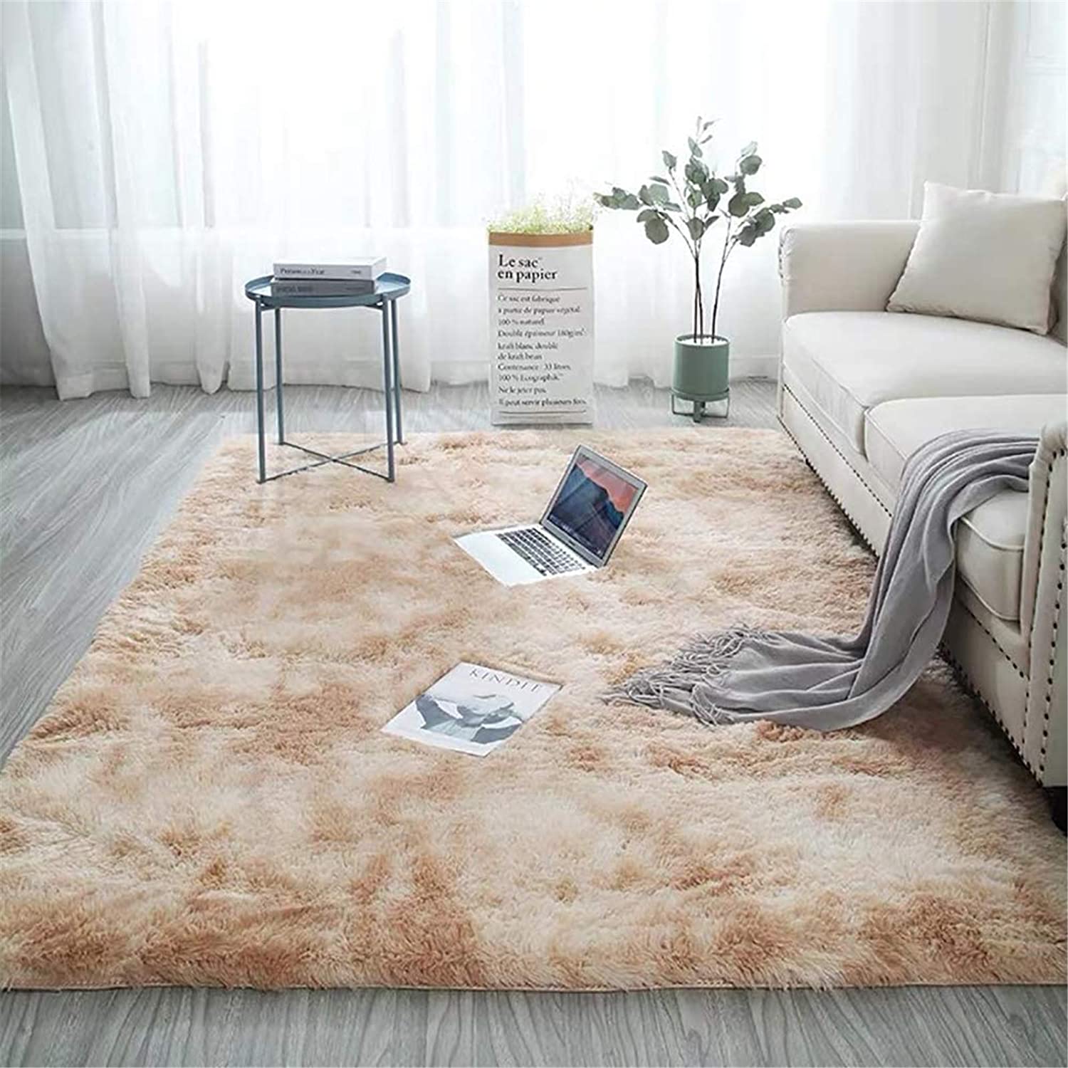 Flauschige Teppiche Anti-Rutsch Zuhause Zimmer Teppiche Kunstfell Carpet Matte 