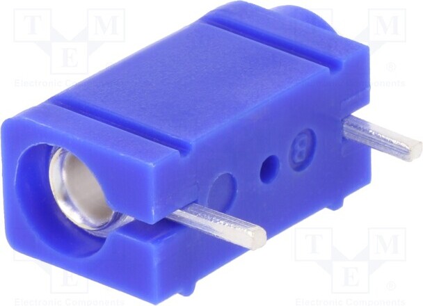 TNE 1x Buchse 23,3mm 571-0200 Bananenbuchsen 4mm verbert blau 250VDC 10A 4mm Bananen _1GH_571-0200