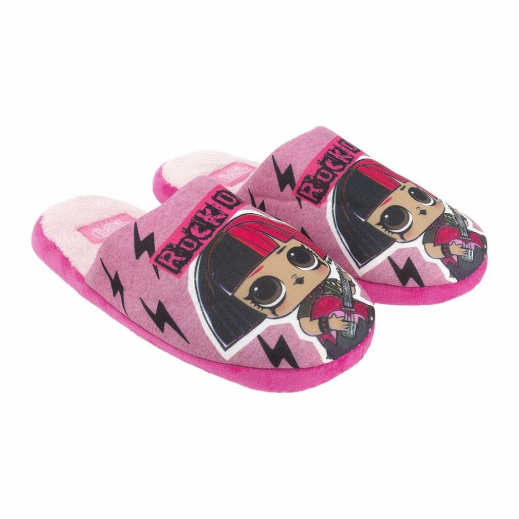 LOL Surprise Hausschuhe Für Mädchen – Mit Kunstpelz Gefüttert, Warme Booties, Pinkes Design