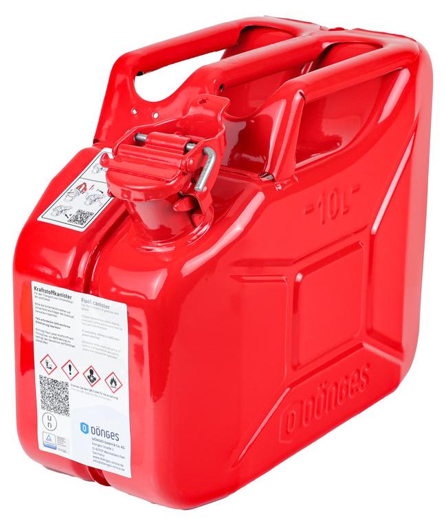 Dönges Benzinkanister 10 Liter Metall rot | Stahlkanister, Kanister, Blechkanister