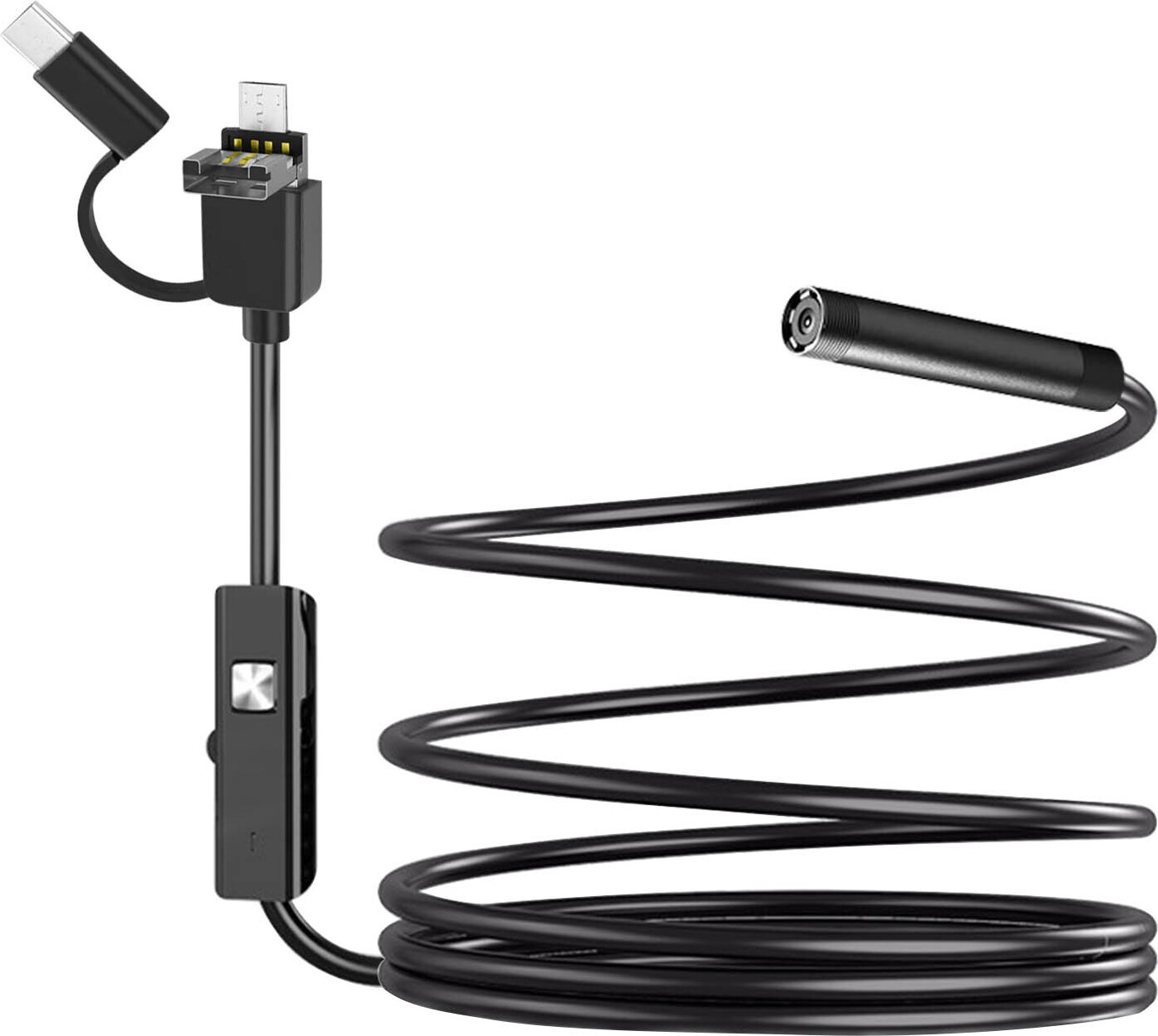 Vodotesná endoskopická kamera Multiport USB-C Micro USB dĺžka 10 m