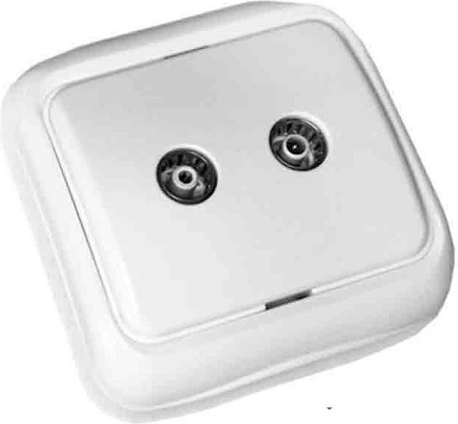 Edm Spa-tv- Und Radiosockel Weiß Weiß One Size 43155