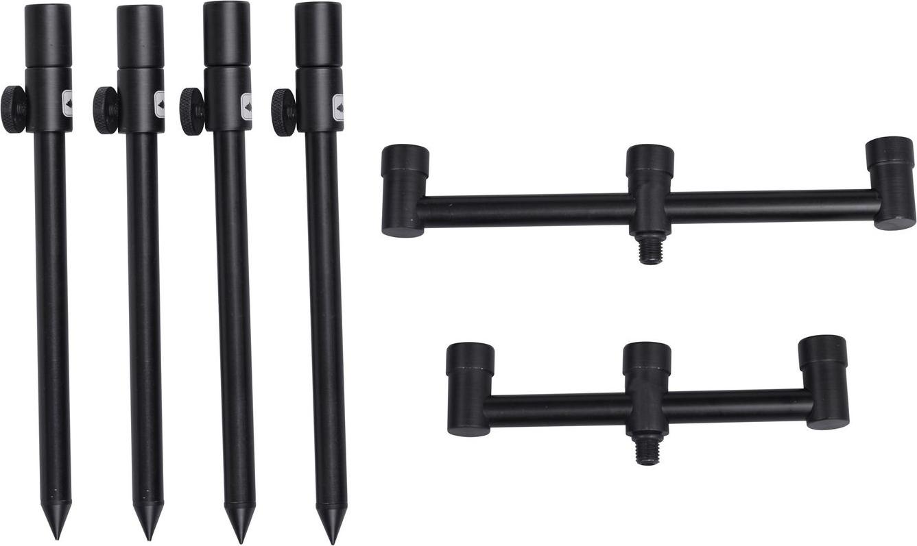 Prologic Black Fire Buzz & Sticks 3 Rods Kit- Bankstick & Buzzer Bar 49880-aus