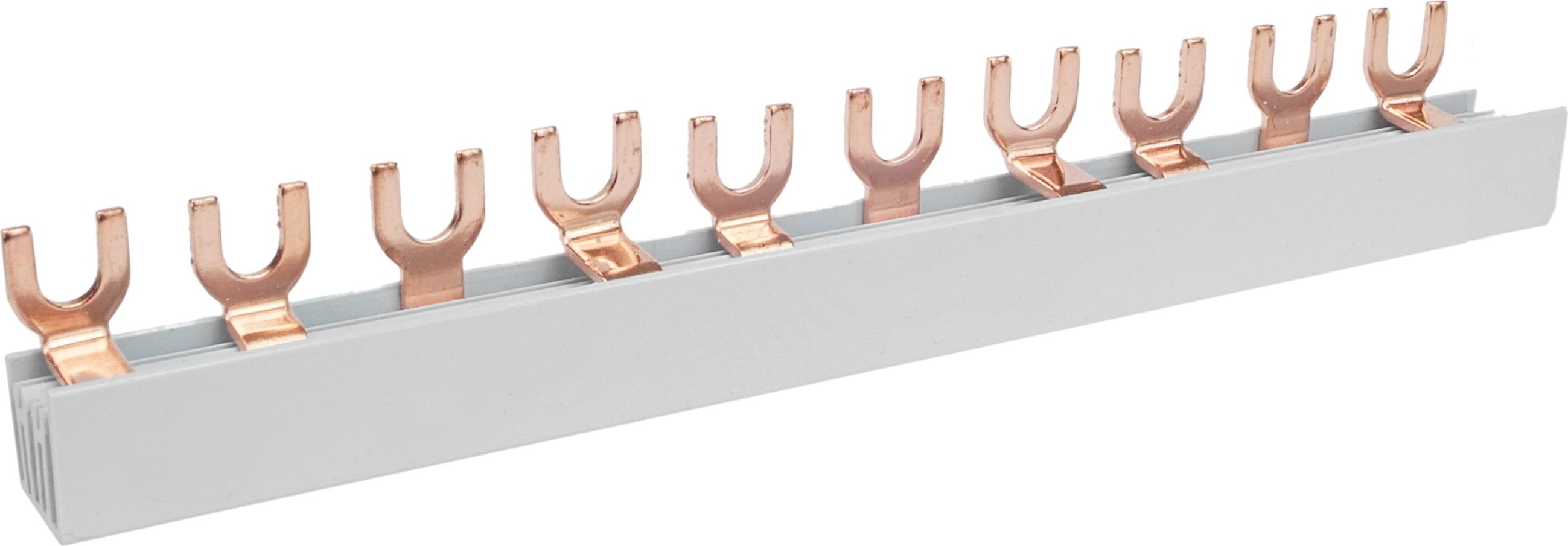 Adelid Gabelschiene Hutschiene 3-Phasen 10 Module Kammschiene Sammelschiene Phasenschiene