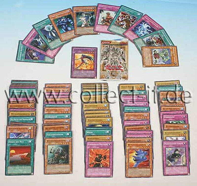 Konami Yu-Gi-Oh - 100 gemischte mit 10 ver. Rares - 1 Super Rare + 1 Booster Gratis