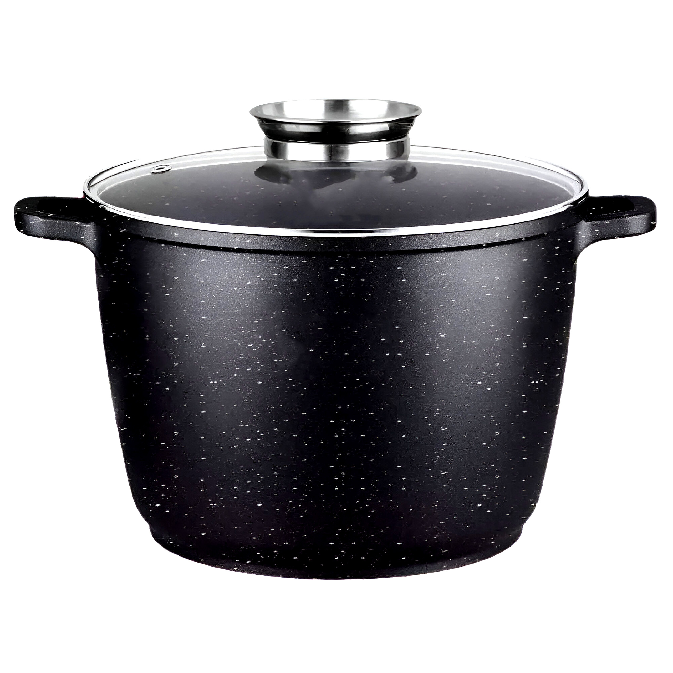 Kochtopf 6,2L Marmor mit Glasdeckel und Antihaft Beschichtung HEMBERG - HB-7046.