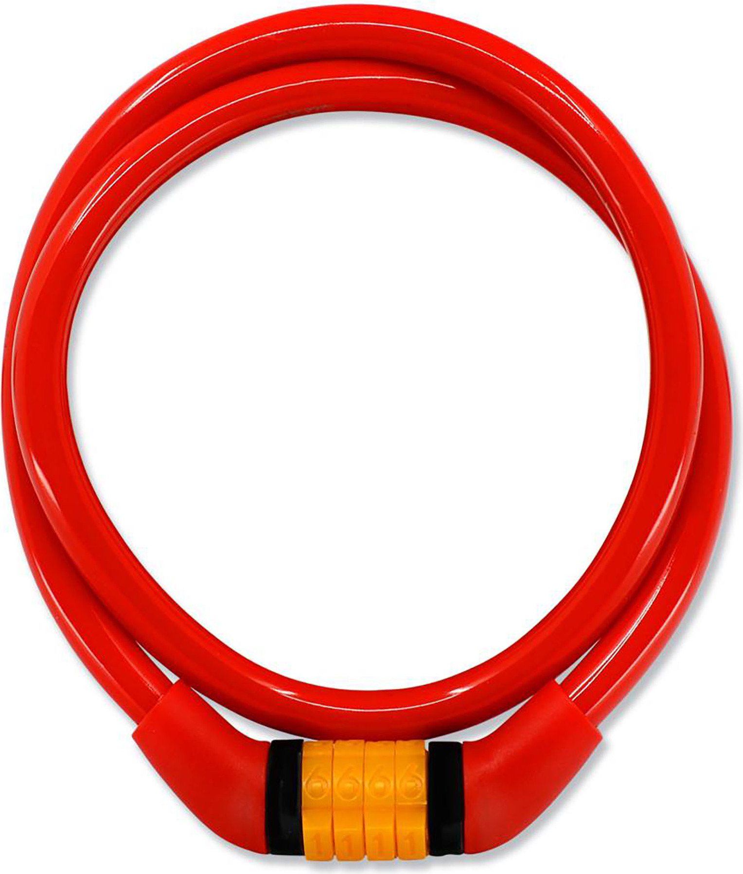 Fahrradschloss für Kinder und Erwachsene |Rot|Crazy Safety |Bunt & einfach 210106-10