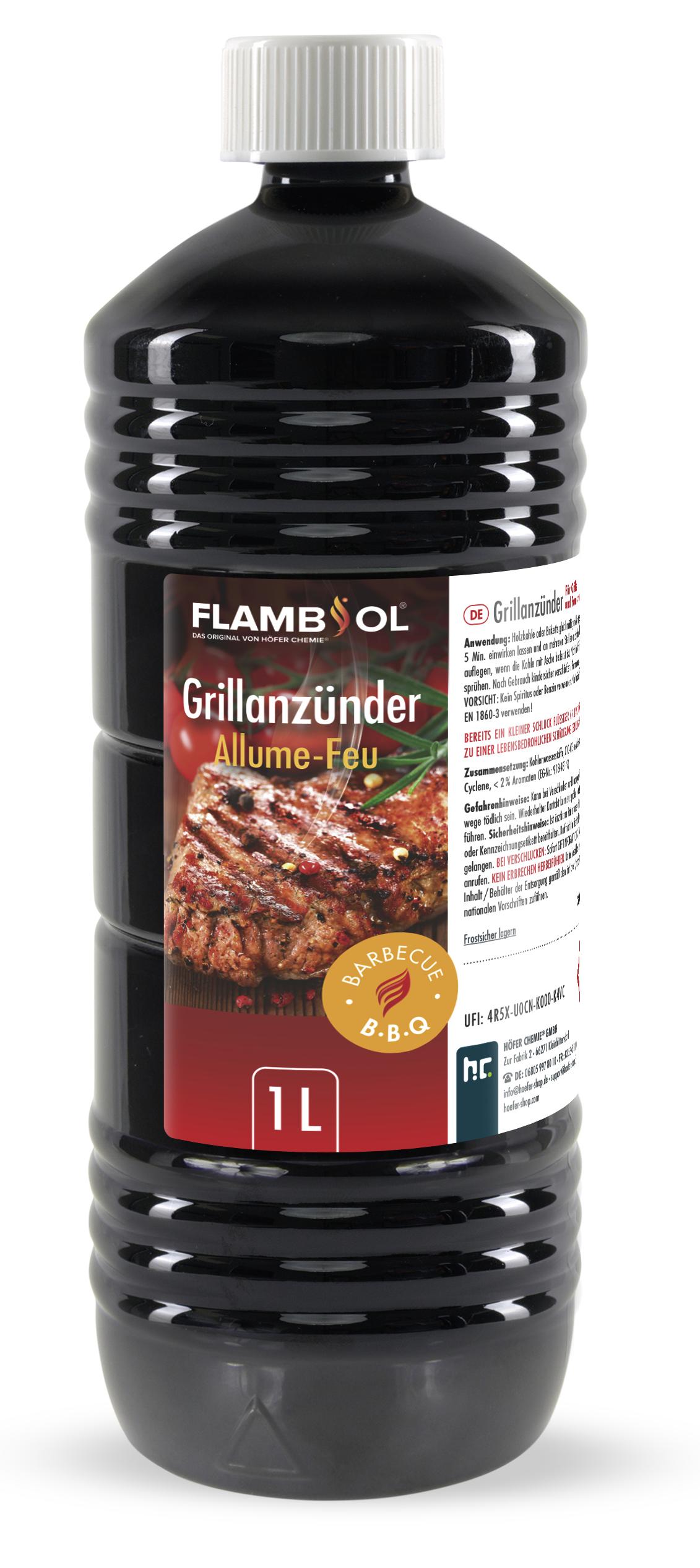 Höfer Chemie 1 L FLAMBIOL® Grillanzünder flüssig