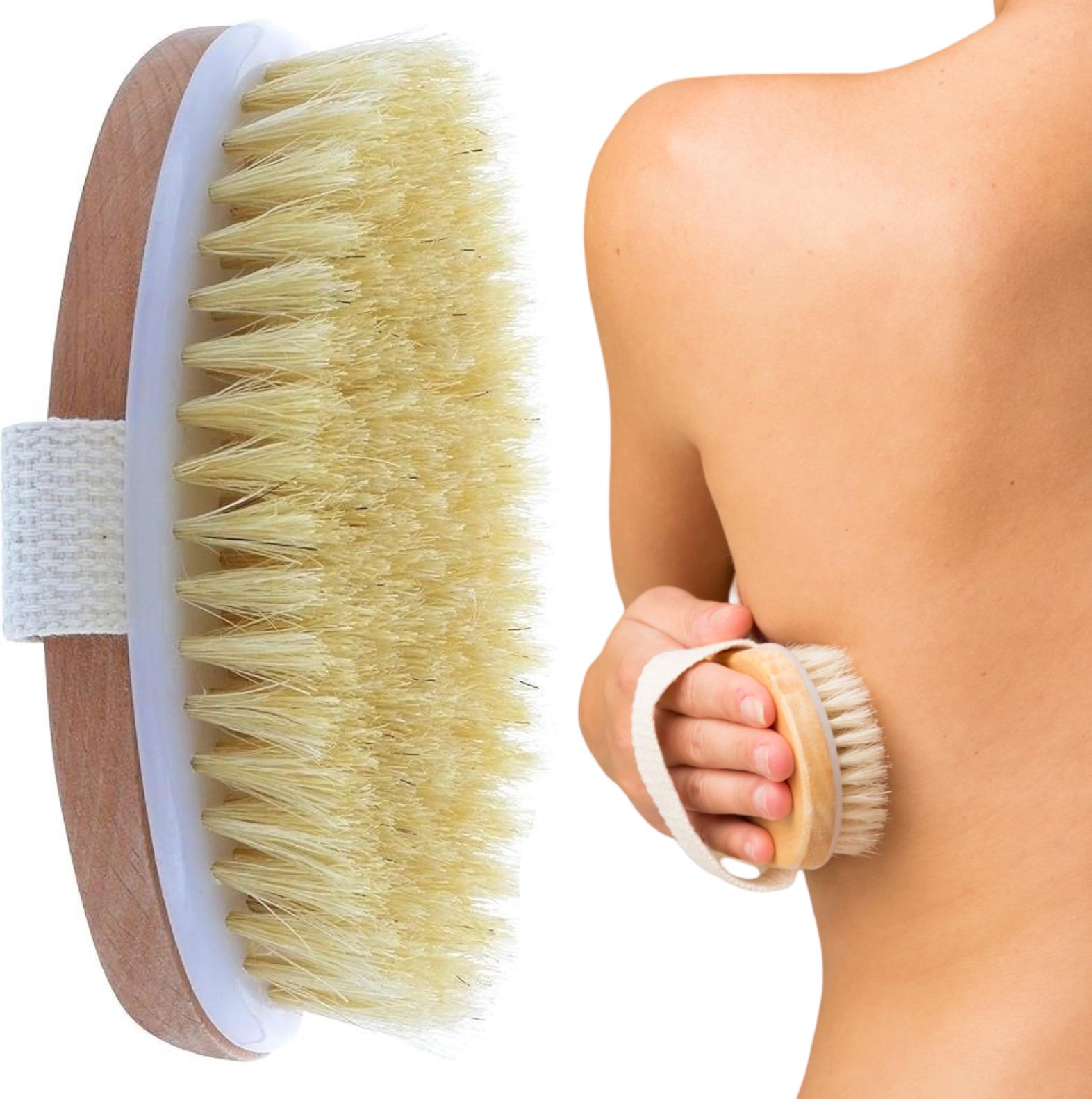 Suchá masážna kefa na telo