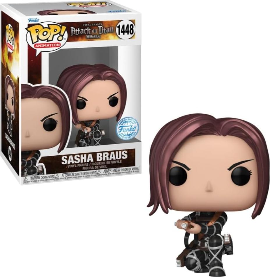 Figur Funko POP Attack on Titan 1448 Sasha Braus metallic Special Edition
