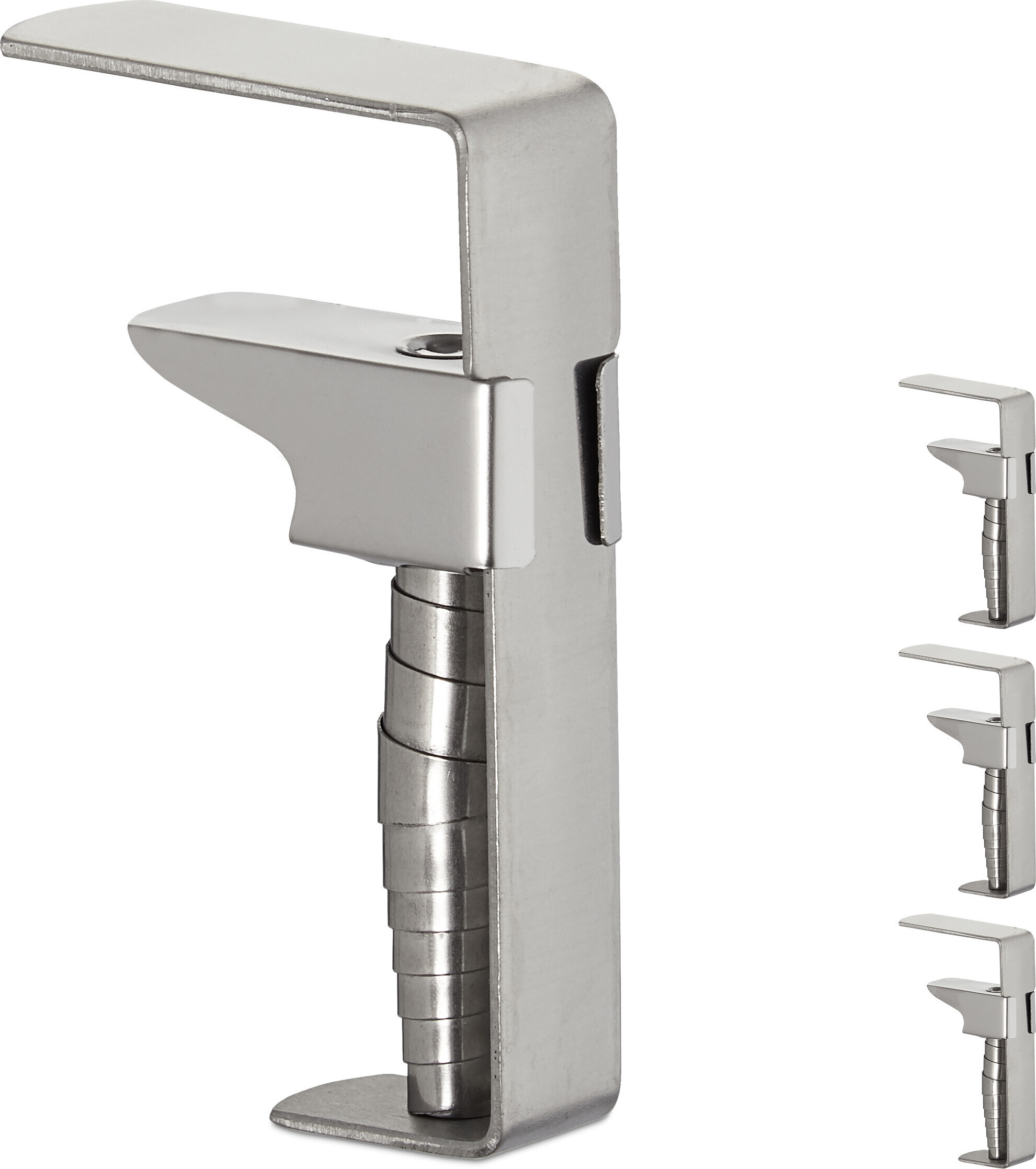 relaxdays 12 x morsetti da tavolo in acciaio inox