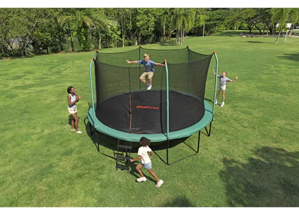 Trampolína BESTWAY 59105 s rebríkom, rozmery 427x286 cm