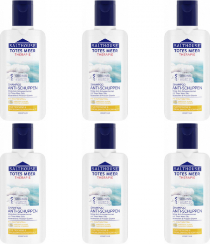 Salthouse Totes Meer Therapie Anti-Schuppen Shampoo 250ml (6er Pack)
