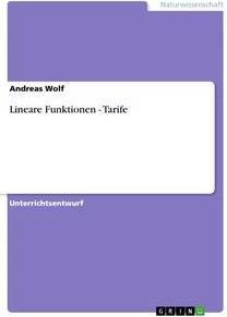 Sonstige Verlage Lineare Funktionen - Tarife