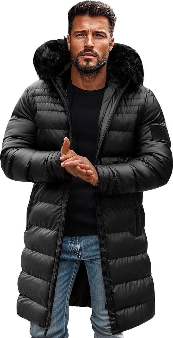Herren Winterjacke Schwarz OZONEE O/M801Z L