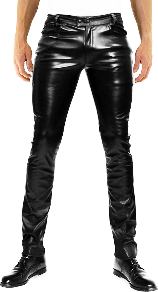 Bockleder Bockle® Lamb Tube No Ass Bags Lederhose Lederjeans Leder Tube Röhre Skinny Leder, W42/L36 BLR-866-W42-L36