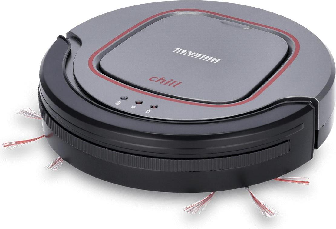Saugroboter SEVERIN RB 7025 »chill®« Reinigungsbürste Ersatzfilter Rundbürsten RB 7025 aus Kunststoff, grauschwarzweinrot Elektrischer Staubsauger Robot Staubsauger Roboter Staubsauger Saug Roboter Staubsauger Roboter 7025000