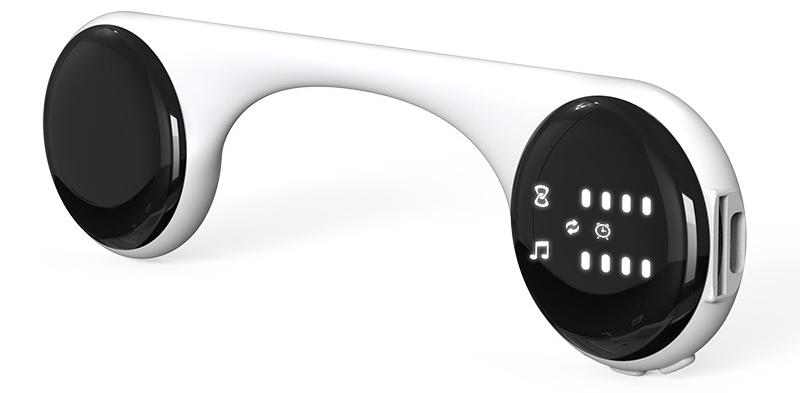 Slyrun Bluetooth Schlaflautsprecher mit LED Display, Unterkissen Lautsprecher mit HiFi Stereo & Weißem Rauschen, tragbarer Mini Lautsprecher mit Akku KAUF-VIST-CE3450-015