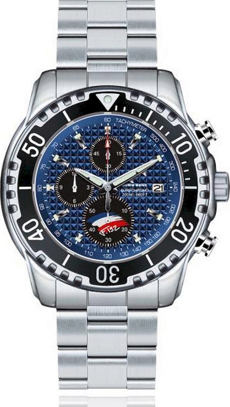 Chris Benz - Náramkové hodinky - Quartz - Surf&amp;Sail Antoine Albeau 200M - CB-200SC-MB